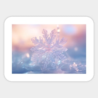 Snow Flake Nature Serene Tranquil Peace Sticker